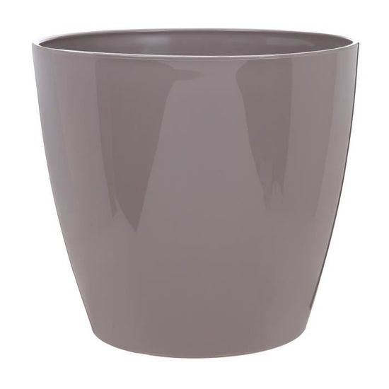 RIVIERA Pot rond Eva New en plastique - Ø 31 cm - 14,5 L - Taupe