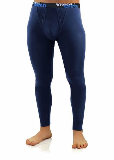 Caleçon Long Thermique Garçon - 100% Coton, 2 Pack, Blanc, Taille 134