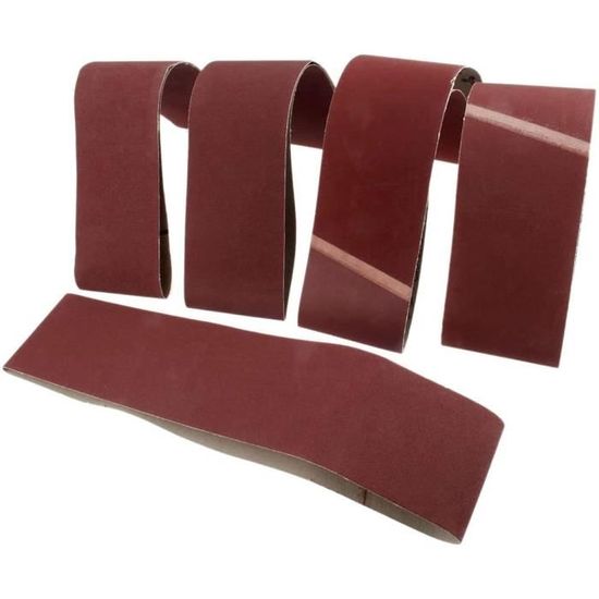 5PCS Bandes abrasives, 75x533 mm, grains 800, pour ponceuse à bande