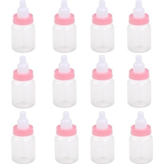 Biberon Bonbons Baby Shower 50 Boîtes Dragées Biberon Bébé - Baby Shower Bleu - Faveurs Mariage Cadeaux Emballage Bonbons Baby Shower