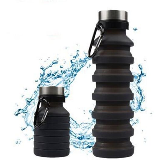 Gourde Silicone Pliable Football 550 Ml + Porte-clés + Autocollants - Set Fan De Sport - Cadeau Garçon/adulte - 9