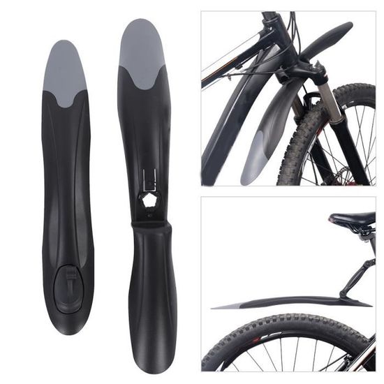 2 pièces forme profilée garde-boue arrière vélo garde-boue vélo garde-boue réglable vélo de montagne pour vélo