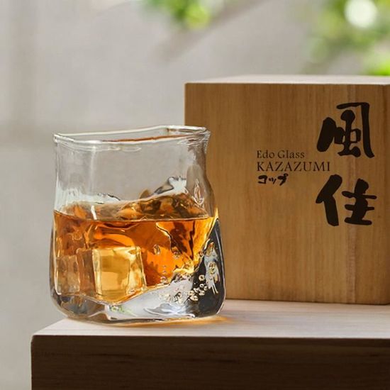 Verres - Verrines - Carafes,verre à Whisky japonais fait à la main,tasse à vin,coupe vent - Type Wind-holding Glass - 255ml -B