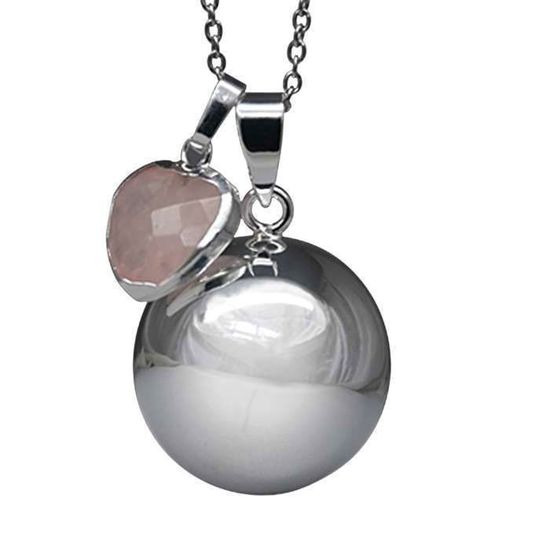 Bola De Grossesse Avec Chaîne En Métal Argenté - Marque Coco Papaya, Neuf Avec étiquettes