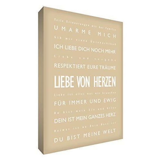 Little Helper Lvdp2436 01g Feel Good Art Tableau Sur Toile Avec Citations Sur L Amour En Langue Allemande Typographie Moderne Achat Vente Tableau Toile Soldes Sur Cdiscount Des Le Janvier Cdiscount