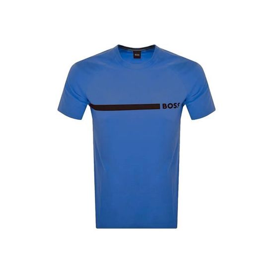 T shirt - Boss - Homme - Line - Bleu - Coton