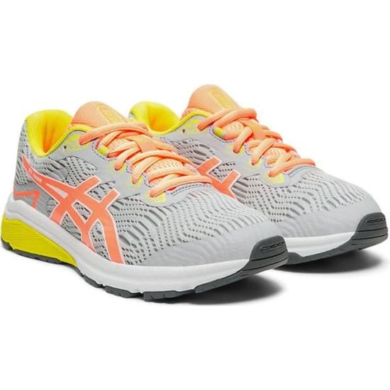 Baskets de course a pied ASICS Enfant GT 1000 8 GS Gris Regulier Mixte Cdiscount Sport