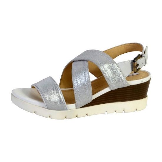 Sandales Femme GEOX D Marykarmen P.B Blanc Bride Confortable