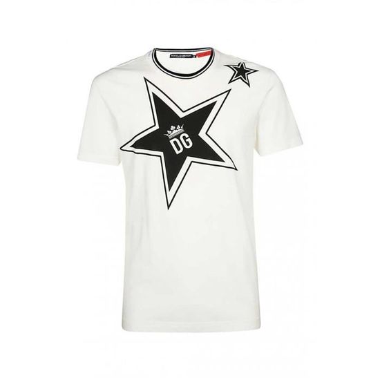 Tee shirt stretch à logo printé  -  Dolce&Gabbana - Homme