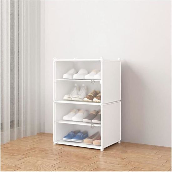 Boîte à Chaussures Transparente Pliable - 3 étages Empilables - Pour Jusqu'à Taille 46 - Rangement Placard Gain De Place - 2