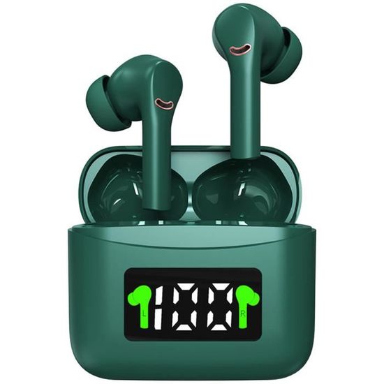 Ecouteur Bluetooth, Réduction active du bruit ANC,Écouteurs sans Fil Bluetooth 5.2 avec Mini Boîtier (30g) TWS Stéréo Oreillette