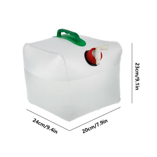 Lot de 2 bouteilles d eau pliables portables, sac d eau potable, conteneur d eau pliable pour randonnée camping pique-nique barbecue | Leroy Merlin