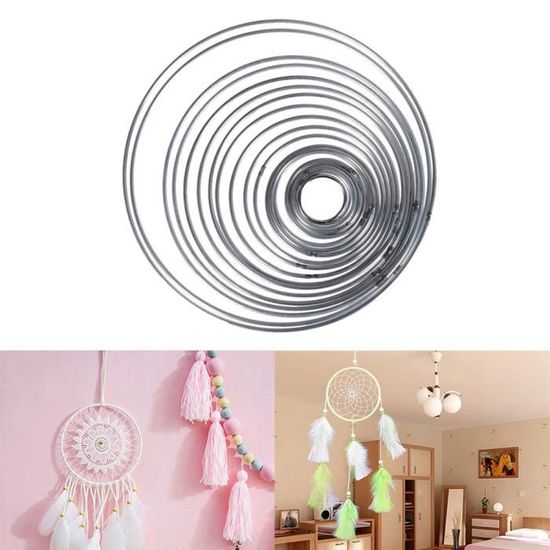 4 Cercles Attrape-rêves En Métal Doré étoile - Pour DIY Macramé, Décoration Intérieure