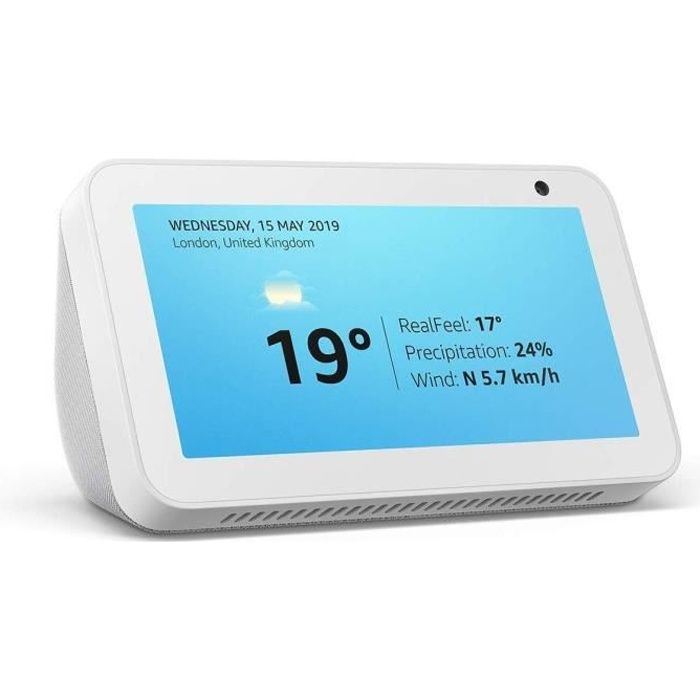 Amazon Echo Show 5 - Smart Display compact avec Alexa, blanc