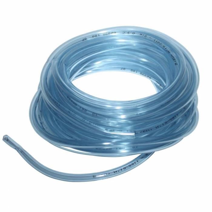 Durite essence cristal 5x8 transparent (rouleau 10m) (fabrication francaise)