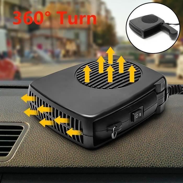 200W Chauffage DC Auto Véhicule Portable Dégivreur Plastique Noir 12V Dream2342