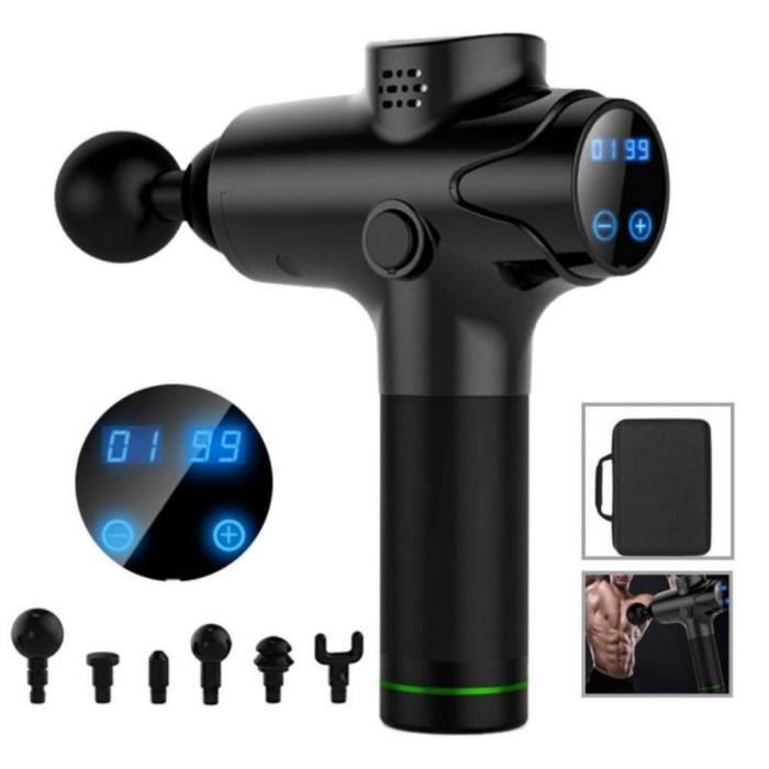 Fascia pistolet machine de massage portable gym fitness musculaire relaxation formation musculaire détendre noir