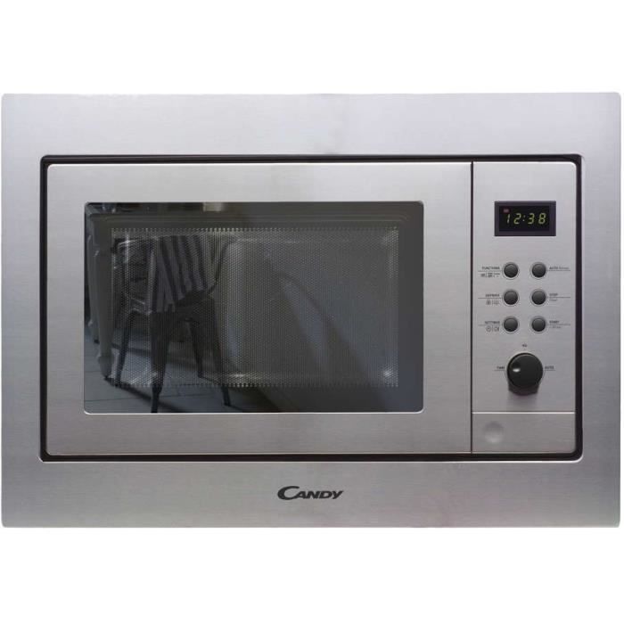 Candy MIC 211EX, Intégré, Micro-onde combiné, 21 L, 800 W, boutons, Rotatif, Acier inoxydable