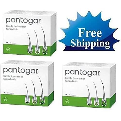3 X Pantogar – prévenir la perte de cheveux, Soin spécifique pour cheveux et ongles – Mâle-Femelle