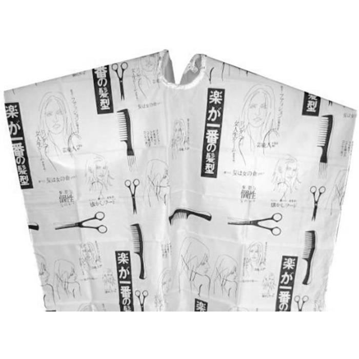 CAPE DE COUPE DES CHEVEUX ansreg Peignoir de coiffure Cape Coupe design Kits de coupe cheveux Salon Coiffeur Barbier en nylon Ch467