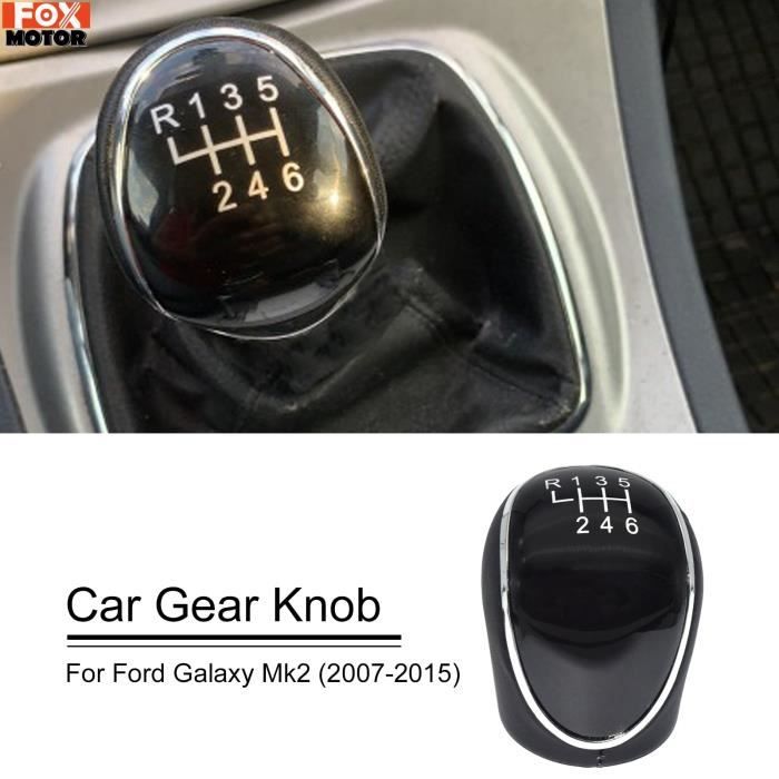 Pièces Auto,Pommeau de levier de vitesse 6 vitesses pour Ford Mondeo Mk4 s max c max Focus Mk2 Kuga cuir manette de vitesse levier