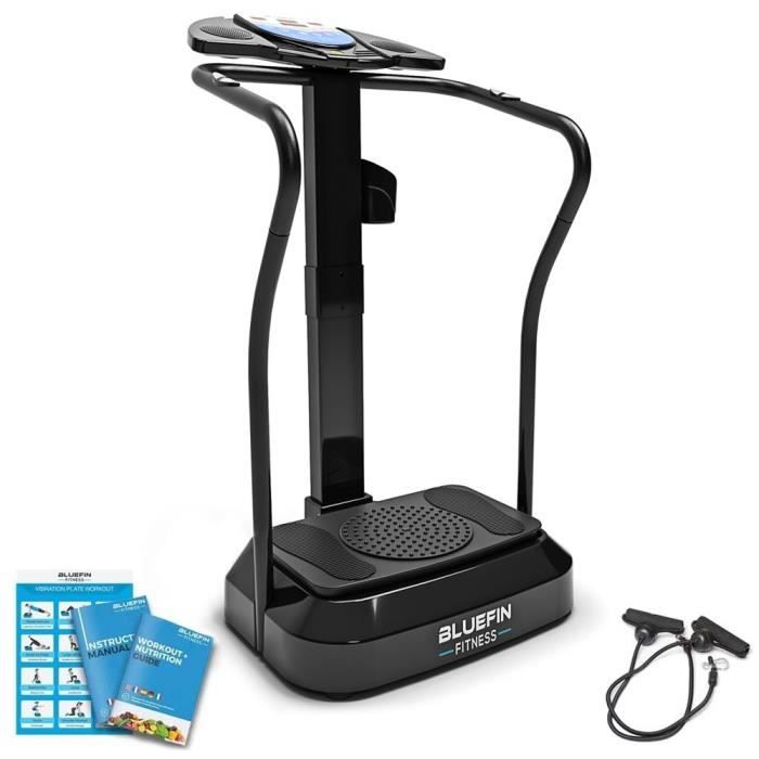 Plateforme Vibrante Pro Bluefin Fitness | Sport à la Maison | Expérience Fitness | Rotation des Hanches 360 | Moteurs Silencieux