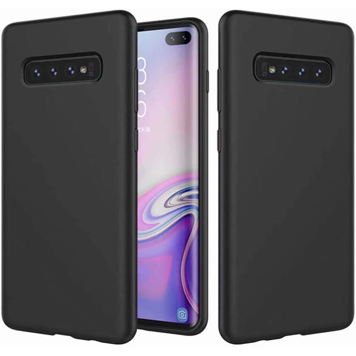 Coque Silicone Pour Samsung S10 Couleur Noir Haute Protection Little Boutik Couleur :