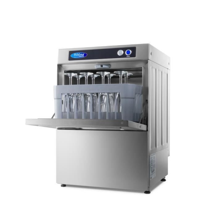 Lave-verres professionnel 350 X 350 MM Ultra avec Pompes Vidange et Savon
