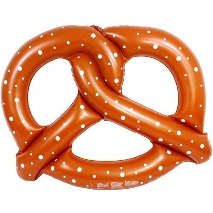 Bouée gonflable géante en forme de Bretzel de 140 cm de diamètre