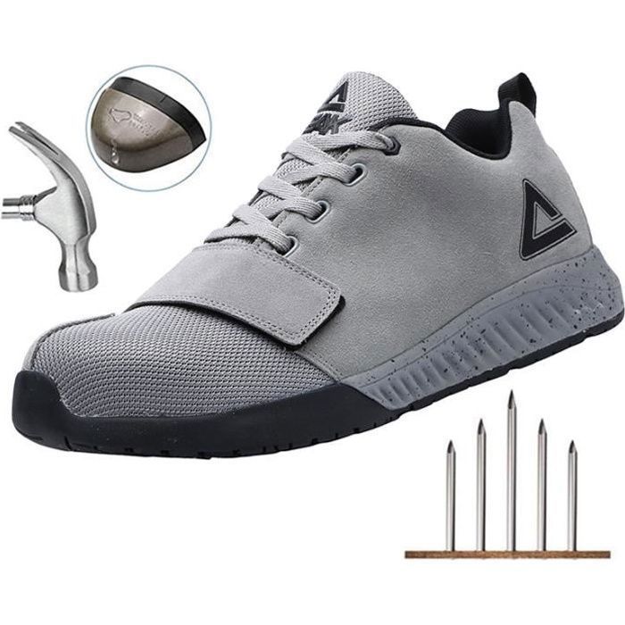 PEAK Chaussure de Securité Homme Femme Legere Confortable Chaussures de Travail Basket de Securite Homme Embout de Protection en Aci