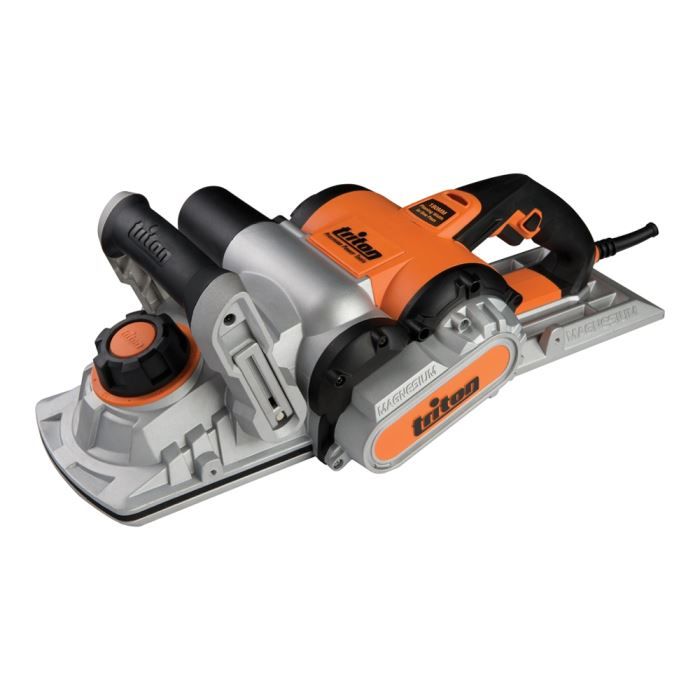TRITON Rabot triple fers 180 mm, 1500 W - Régime à vide 15000 tr / min - Profondeur de rabotage 0-2mm - Largeur de rabotage 180 mm