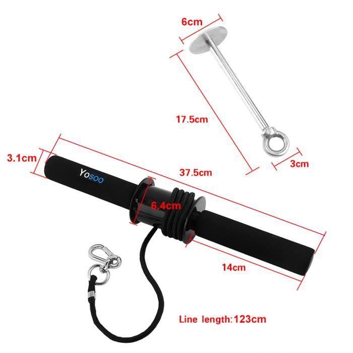Gym lourd poignet bigoudi rouleau Curl Grip bras avant-bras exercice de la poignée AB0788