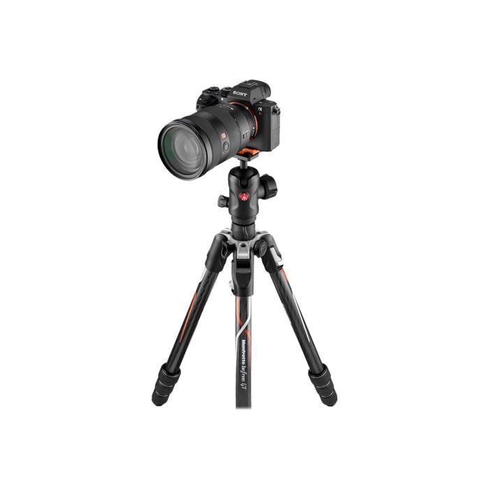 Manfrotto Befree GT MKBFRTC4GTA-BH Trépied avec Manfrotto 496 Center Ball head