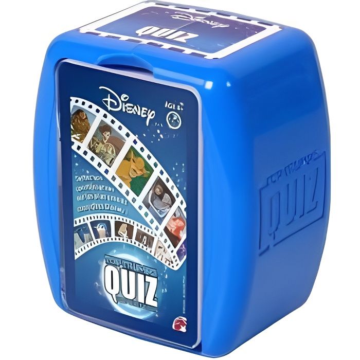 Jeu de cartes Quiz Disney 500 questions sur Les plus Grands Classiques - Version FR - Format voyage - Des 8 ans