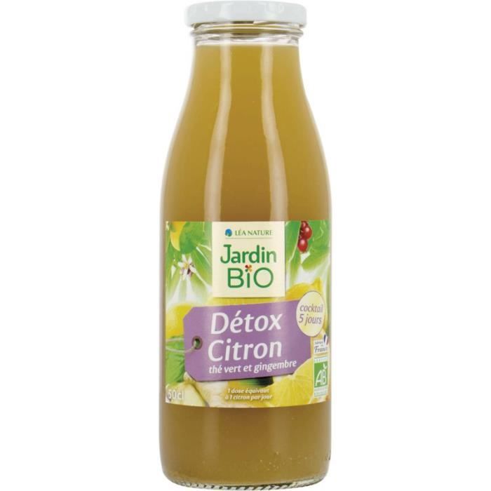 JARDIN BIO Boisson détox citron bio - 50cl