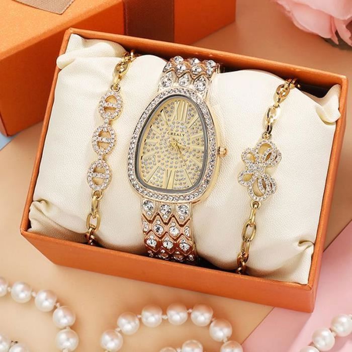 Coffret Montre Orion Pharma + 3 Bracelets - Quartz Femme Jamais Portée