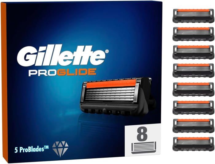 Recharges De Lames Gillette Fusion ProGlide - Pack XL De 8 Cartouches 5 Lames - Allemagne