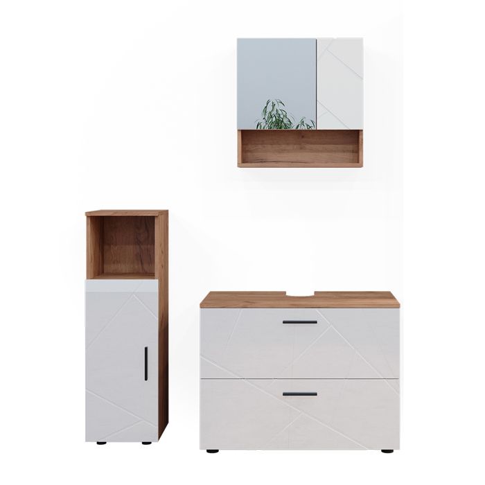 Vicco Ensemble de meubles de salle de bain Irma, Blanc