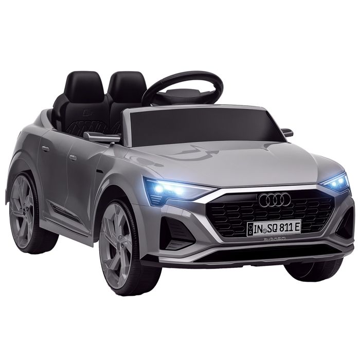 Voiture électrique pour enfants Licence Audi Q8 e-tron Sportback 12V télécommande, phares, musique, klaxon, 3-6 ans Gris - Jeux - Jouets Voiture électrique pour enfants Licence Audi Q8 e-tron Sportback 12V télécommande, phares, musique, klaxon, 3-6 ans Gris - Jeux - Jouets
