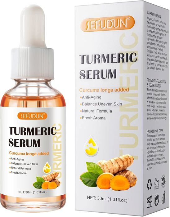Sérum Au Curcuma Horuili - Anti-taches, Antioxydant - 10 Ml - Sans Parfum - Pour Tous Types De Peau