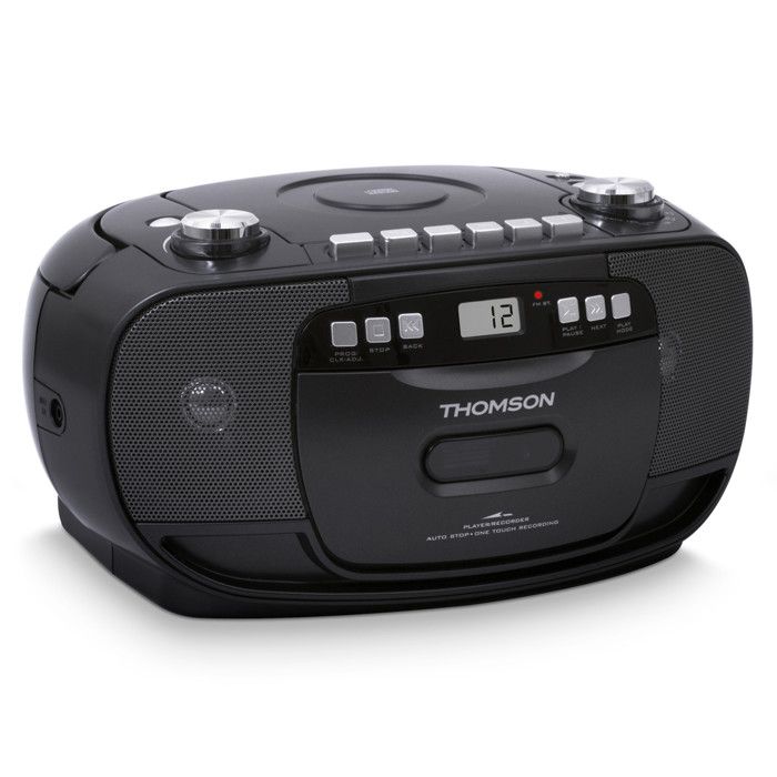 Lecteur RadioK7CD portable THOMSON RK200CD Tuner analogique FM Enregistreur AUX FUN 3 5mm Alimenation ou piles - vue 2