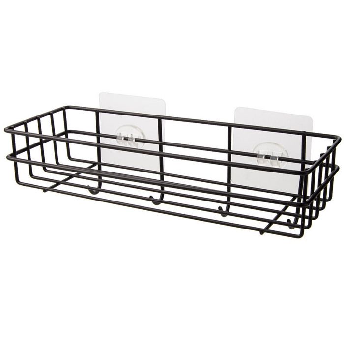 Étagère Douche - XVX - 10.5x28cm - Noir - Fer - Résistante à la rouille