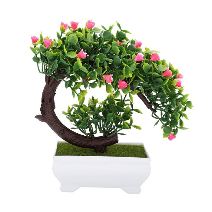 Petites plantes artificielles - Bonsaï artificiel en plastique ou étagère murale pour chambre à coucher bureau ferme