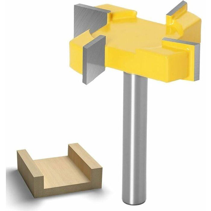 DingGreat Lot De 12 Fraises à Défoncer 8mm Carbure De Tungstène - Set Complet Avec Coffret Bois Pour Travail Du Bois