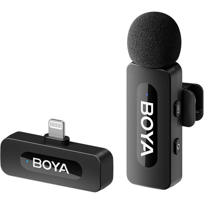 Micro Cravate Sans Fil BOYA Magic Micro - 4 En 1 (clip, Main, Bureau, Caméra), Réduction Bruit IA, 6h Autonomie - 9