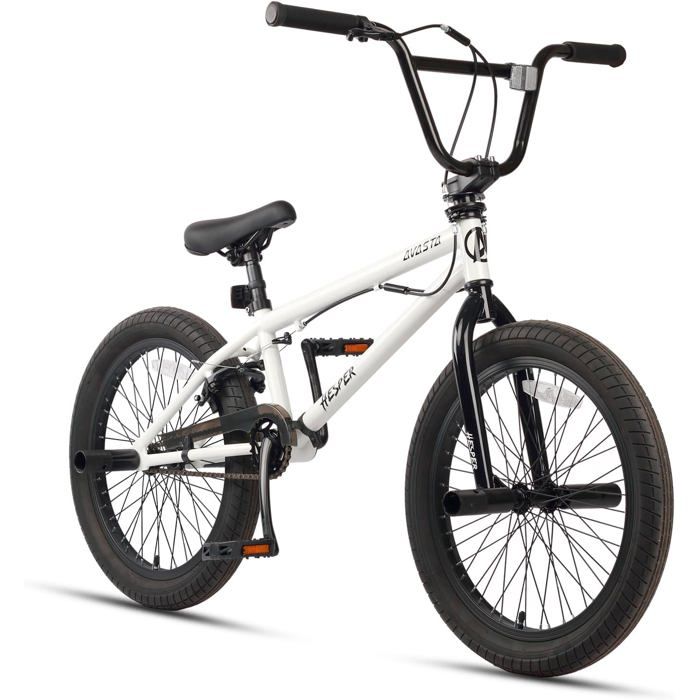 Jolre Vélo Enfant 20 Pouces Rose Et Blanc - 6 Vitesses, Lumière, Idéal 145-165 Cm