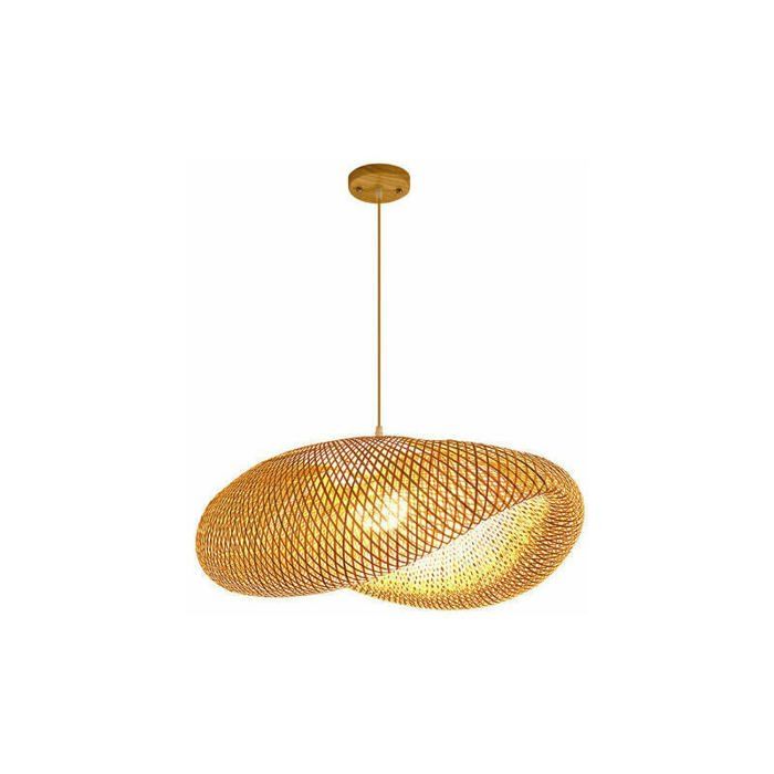 Lanterne Suspension Bambou Vintage Lustre Japonais Salon/Chambre/Restaurant Ambiance Rustique