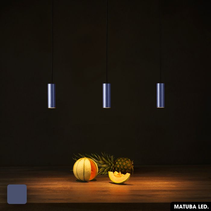 Lampe de suspension - OTITEC - MATUBA - LED 6W - Aluminium - Cylindrique