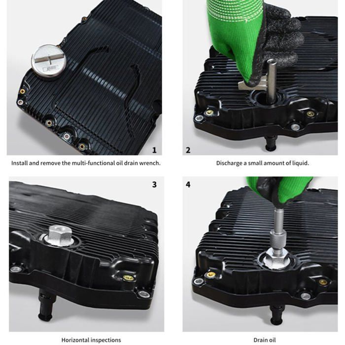 Outil de remplissage d'huile de transmission outil de remplacement d'huile de tige métallique pour Benz 725.0 9 vitesses avec adaptateur de remplissage d'huile de transmission ATF109 w725 589 00 90 00