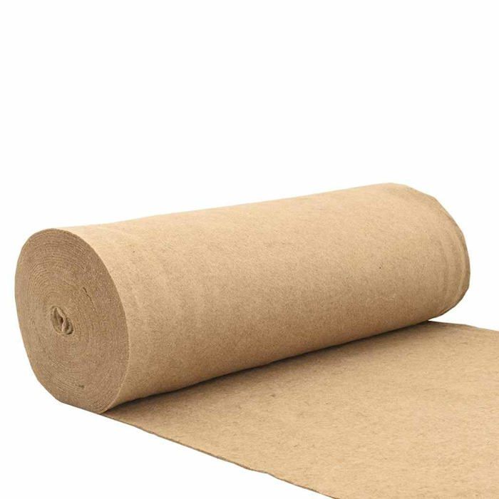 Tapis en chanvre pour rongeurs - vidaXL - 1x25 m - 5 mm dépaisseur - 100% chanvre - Absorbant - Retient les odeurs